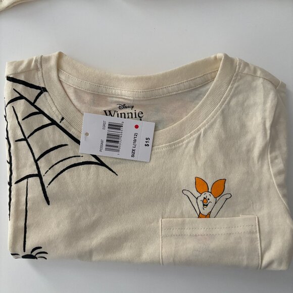 Disney Winnie the Pooh Kids Girls Crew Neck Short Sleeve Halloween T-Shirt NEW - Picture 5 of 6